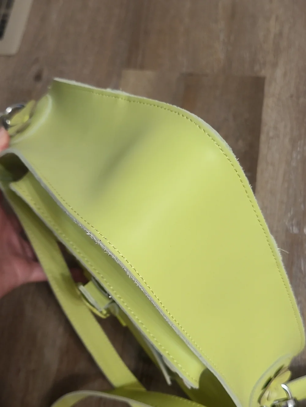 Dr Martens Kieve Hardware Floral Heart Shaped Backpack Crossbody Lime Green